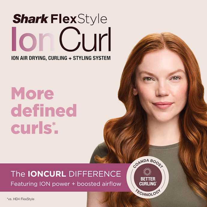 Shark FlexStyle IonCurl 4-in-1 Air Styler & Hair Dryer - Pink | HD850UKPK
