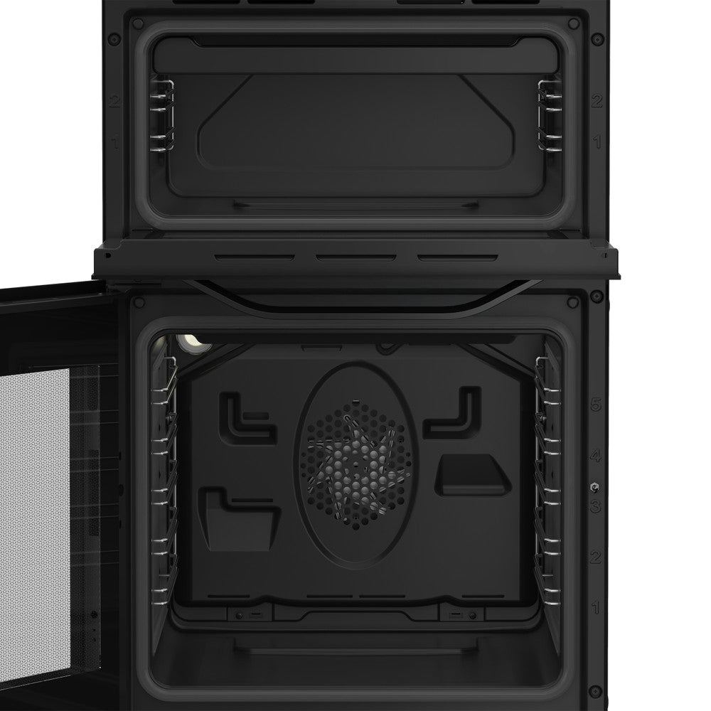 Hotpoint 50CM Freestanding Electric Cooker - Black | HDE5VDCB from Hotpoint - DID Electrical