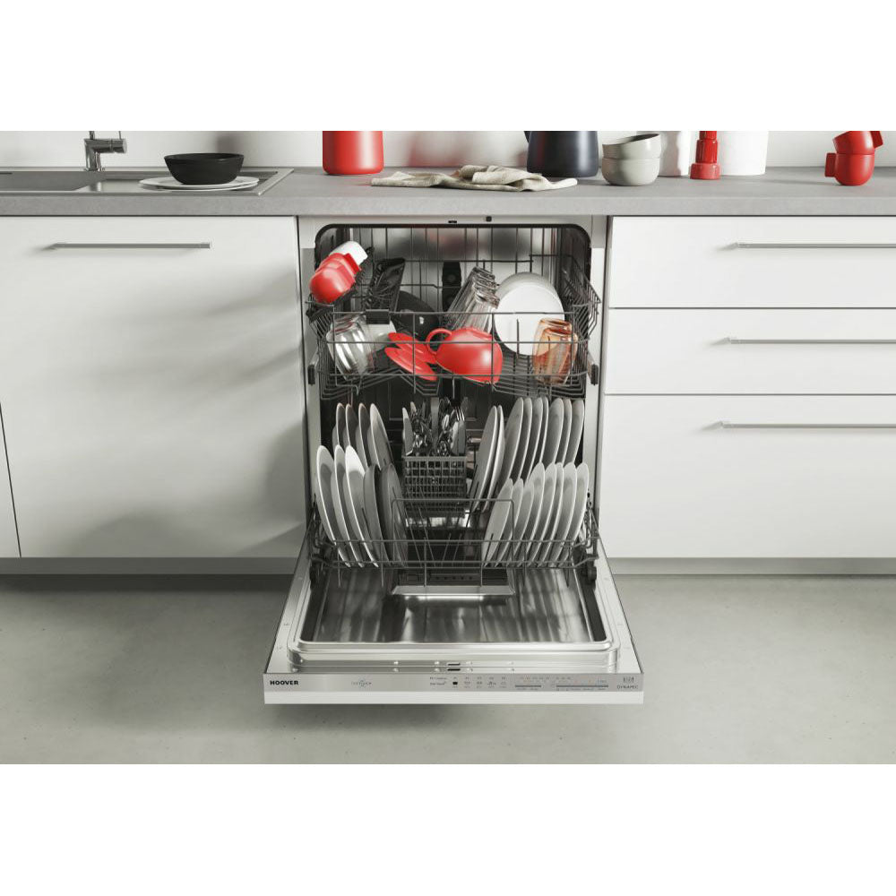 Hoover 13 Place Settings Fully-Integrated Dishwasher - White | HDI1LO38S-80 from Hoover - DID Electrical