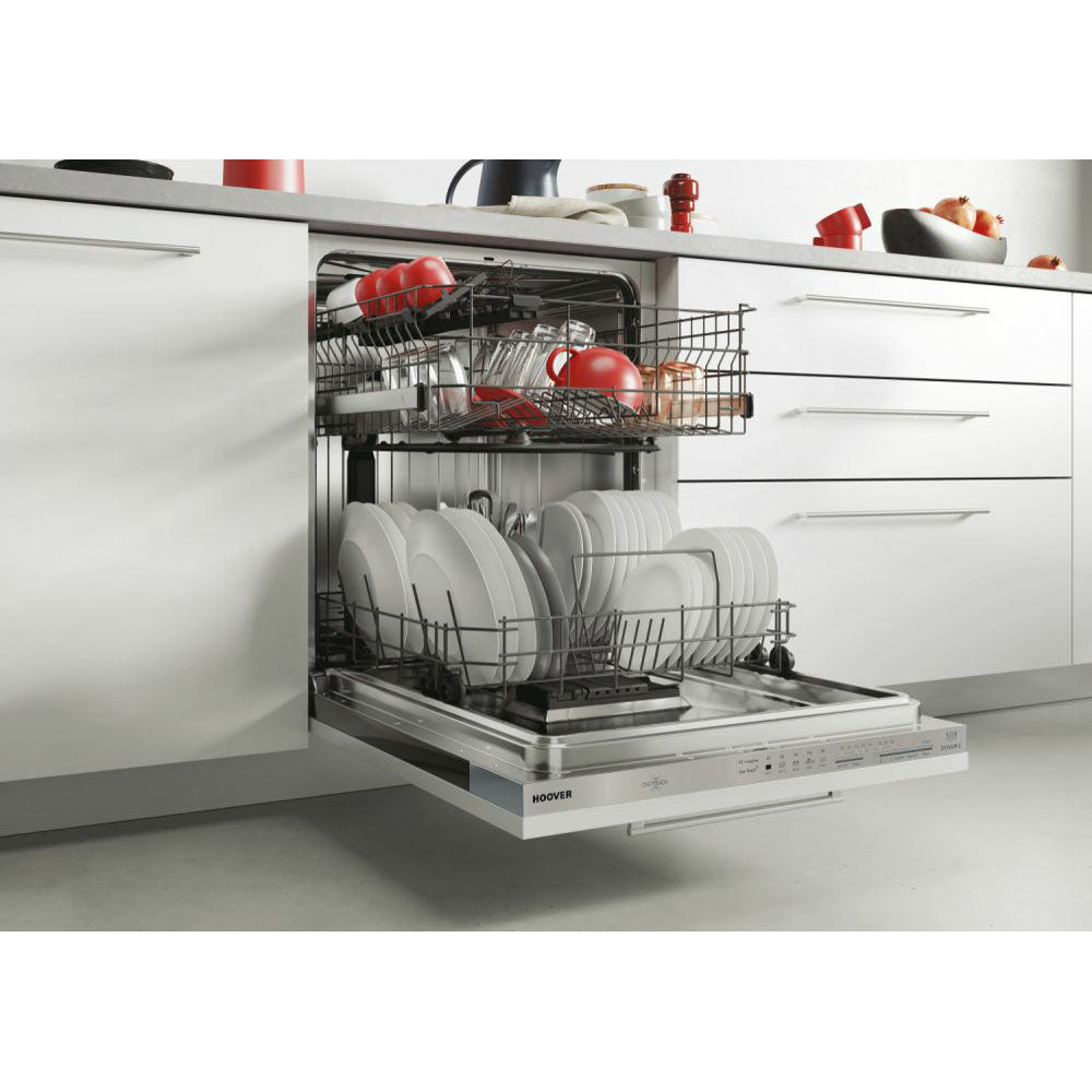 Hoover 13 Place Settings Fully-Integrated Dishwasher - White | HDI1LO38S-80 from Hoover - DID Electrical