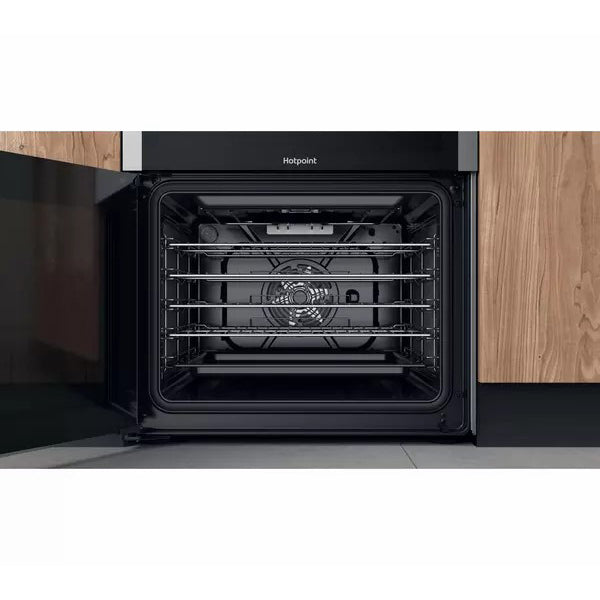 Hotpoint 60cm Freestanding Electric Double Cooker - Inox | HDM67V8D2CX from Hotpoint - DID Electrical