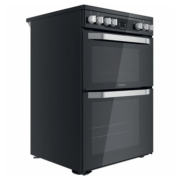 Hotpoint 60cm Freestanding Electric Double Cooker - Black | HDM67V9HCB from Hotpoint - DID Electrical