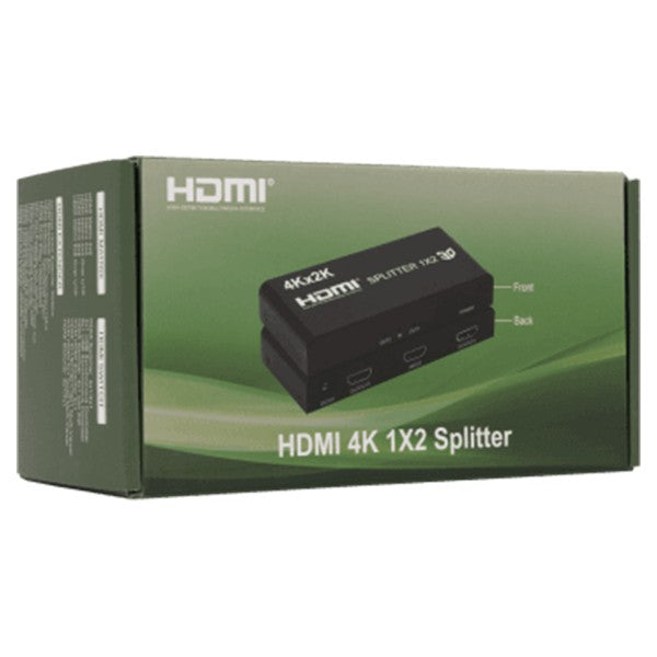 Sbox 2 Ports HDMI 1.4 Splitter - Black | HDMI-2 from Sbox - DID Electrical