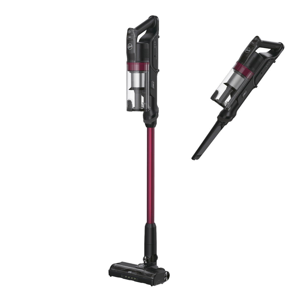 Hoover HF1+ Home Cordless Vacuum Cleaner with Anti Hair Wrap - Black Magenta | HF1P10H from Hoover - DID Electrical ()