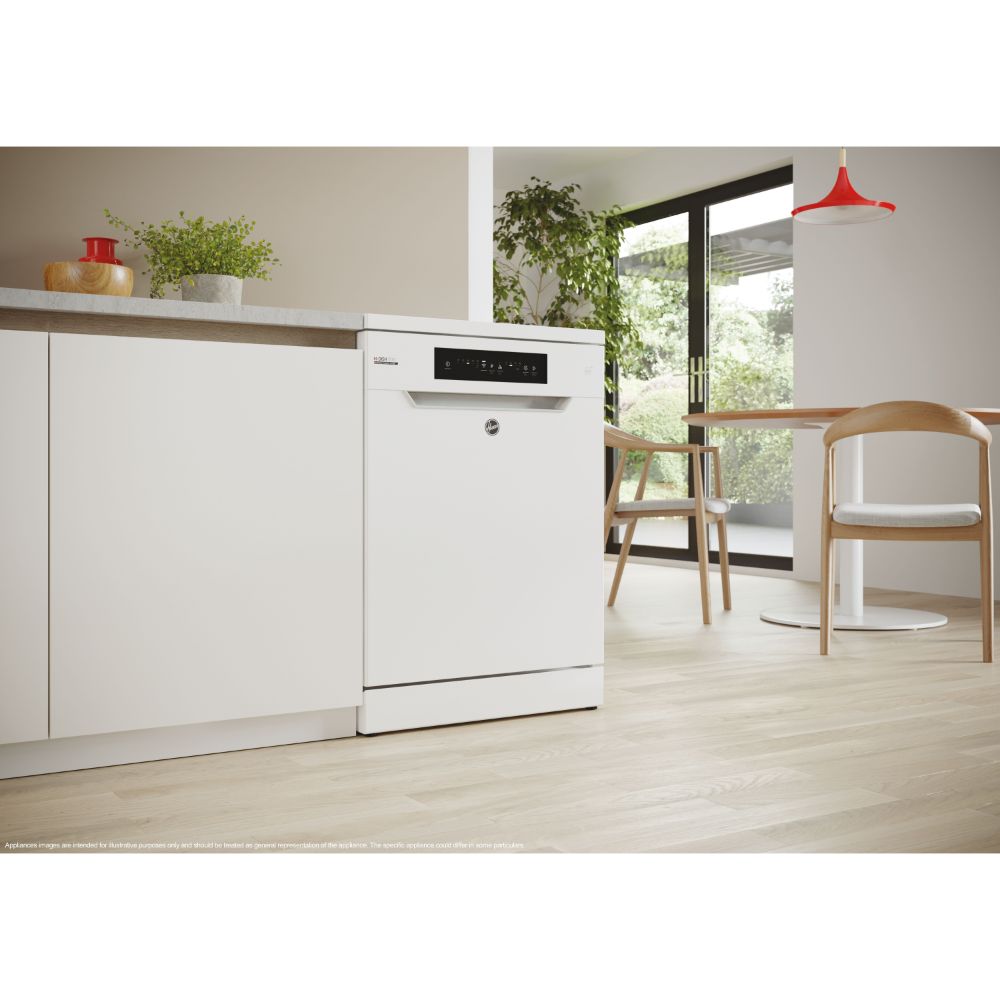 Hoover H-Dish 300 60CM Freestanding Standard Dishwasher - White | HF 3C7L0W-80 from Hoover - DID Electrical