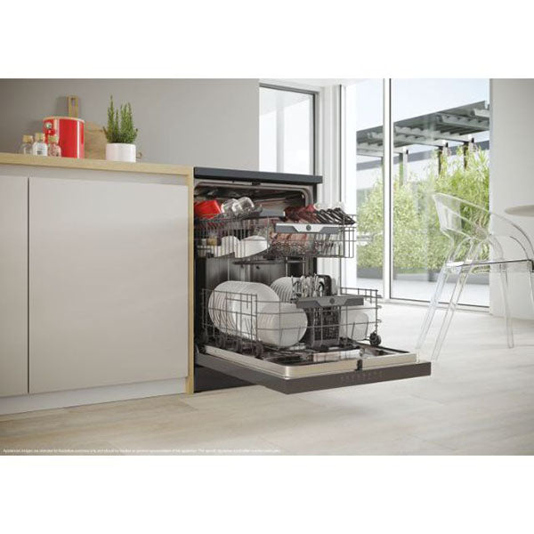 Hoover H-DISH 500 15 Place Settings Freestanding Standard Dishwasher - Antracite | HF 5C7F0A-80 from Hoover - DID Electrical