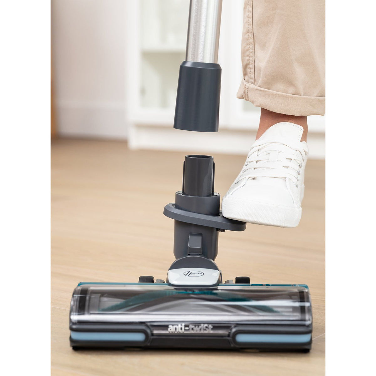 Hoover 0.7L HF9 Anti-Twist Cordless Pet Vacuum Cleaner - Grey &amp; Turquoise | HF910P from Hoover - DID Electrical