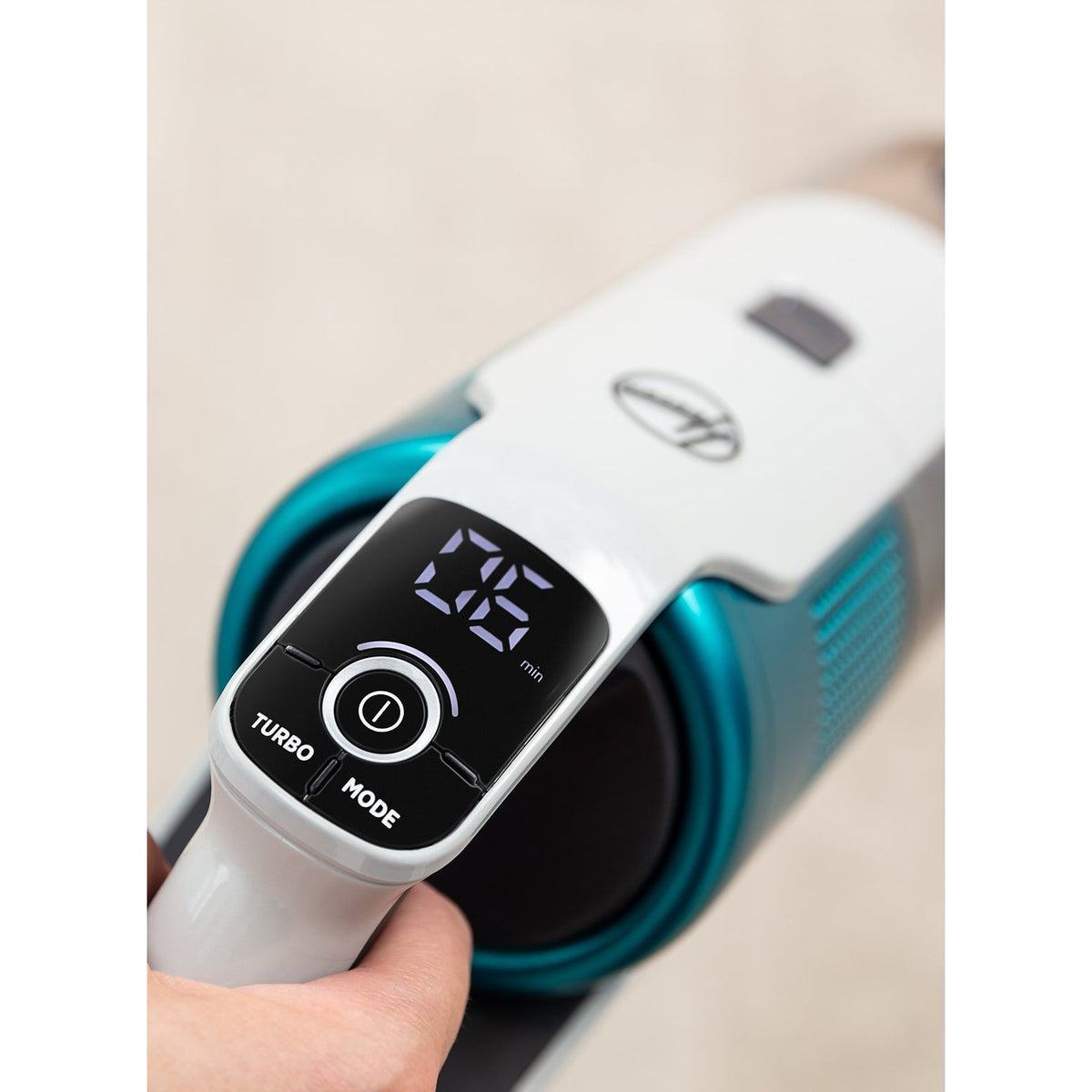 Hoover 0.7L HF9 Anti-Twist Cordless Pet Vacuum Cleaner - Grey &amp; Turquoise | HF910P from Hoover - DID Electrical