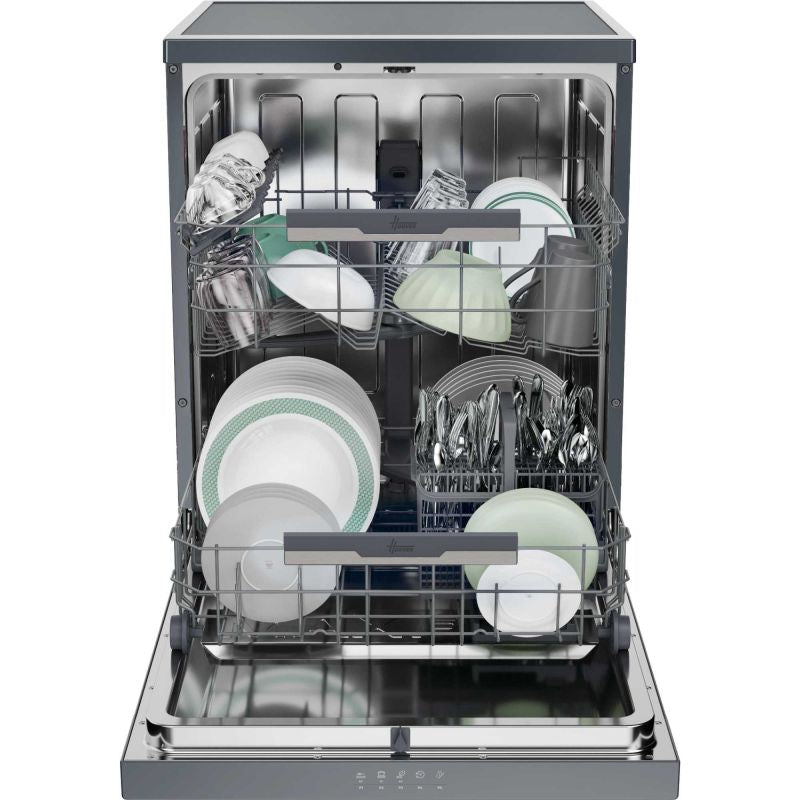 Hoover H-DISH 300 Lite 60CM Freestanding Standard Dishwasher - Anthracite | HFP 4C7E0A-80
