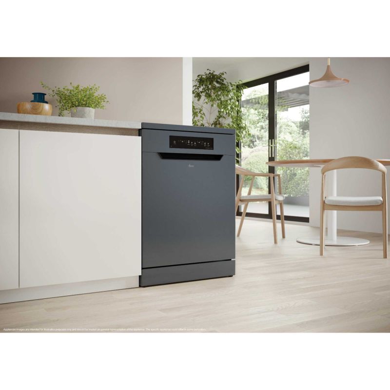 Hoover H-DISH 300 Lite 60CM Freestanding Standard Dishwasher - Anthracite | HFP 4C7E0A-80