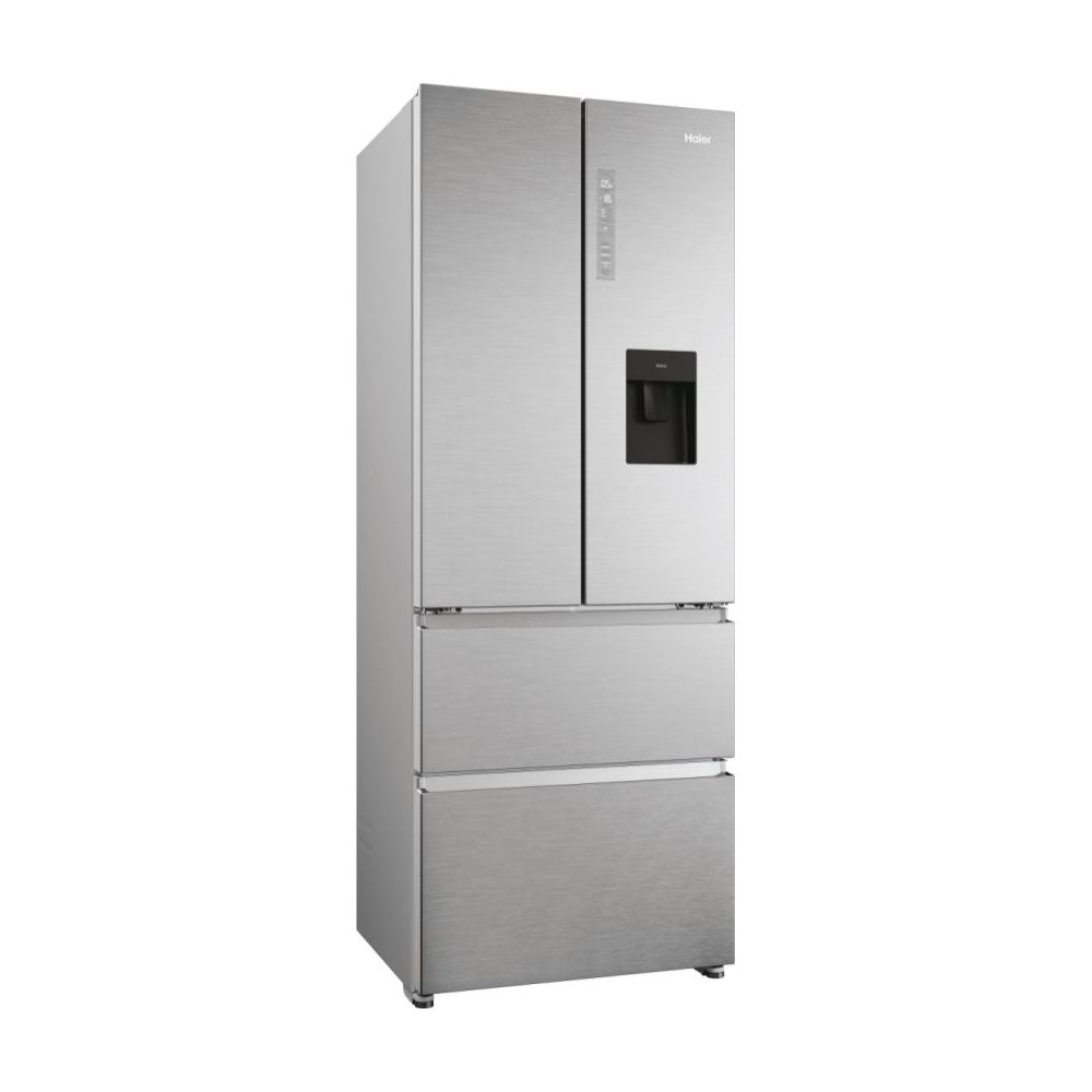 Haier FD 70 Series 5 444L No Frost Multi Door Freestanding Fridge Freezer - Platinum Inox | HFR5719EWMP from Haier - DID Electrical