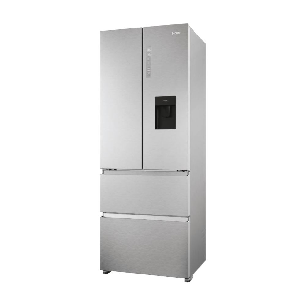 Haier FD 70 Series 5 444L No Frost Multi Door Freestanding Fridge Freezer - Platinum Inox | HFR5719EWMP from Haier - DID Electrical