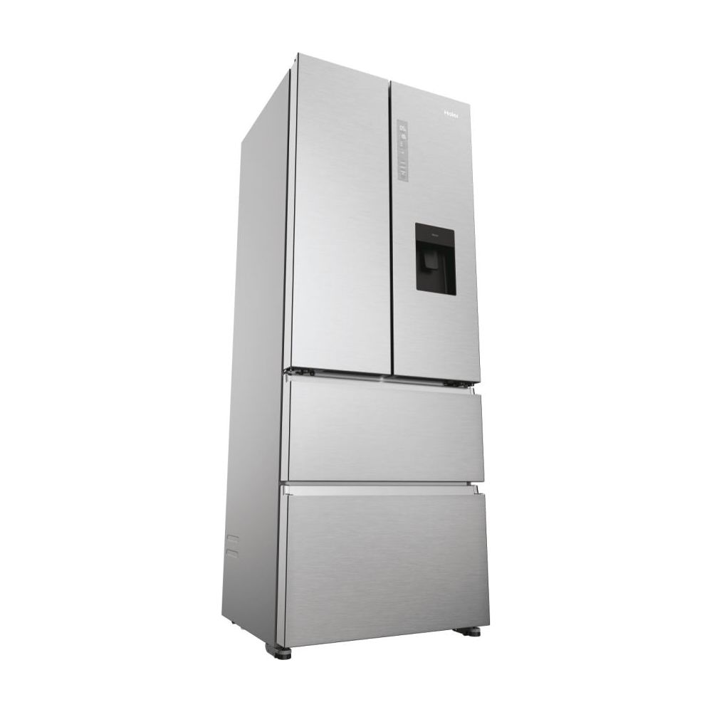Haier FD 70 Series 5 444L No Frost Multi Door Freestanding Fridge Freezer - Platinum Inox | HFR5719EWMP from Haier - DID Electrical