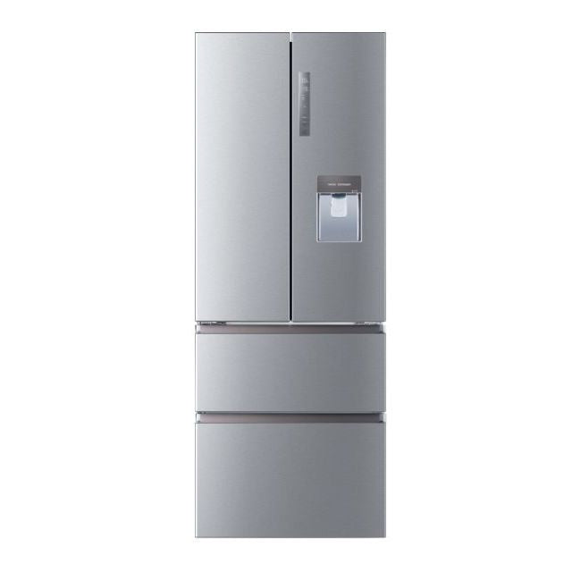 Haier FD 70 Series 5 444L No Frost Multi Door Freestanding Fridge Freezer - Platinum Inox | HFR5719EWMP from Haier - DID Electrical ()