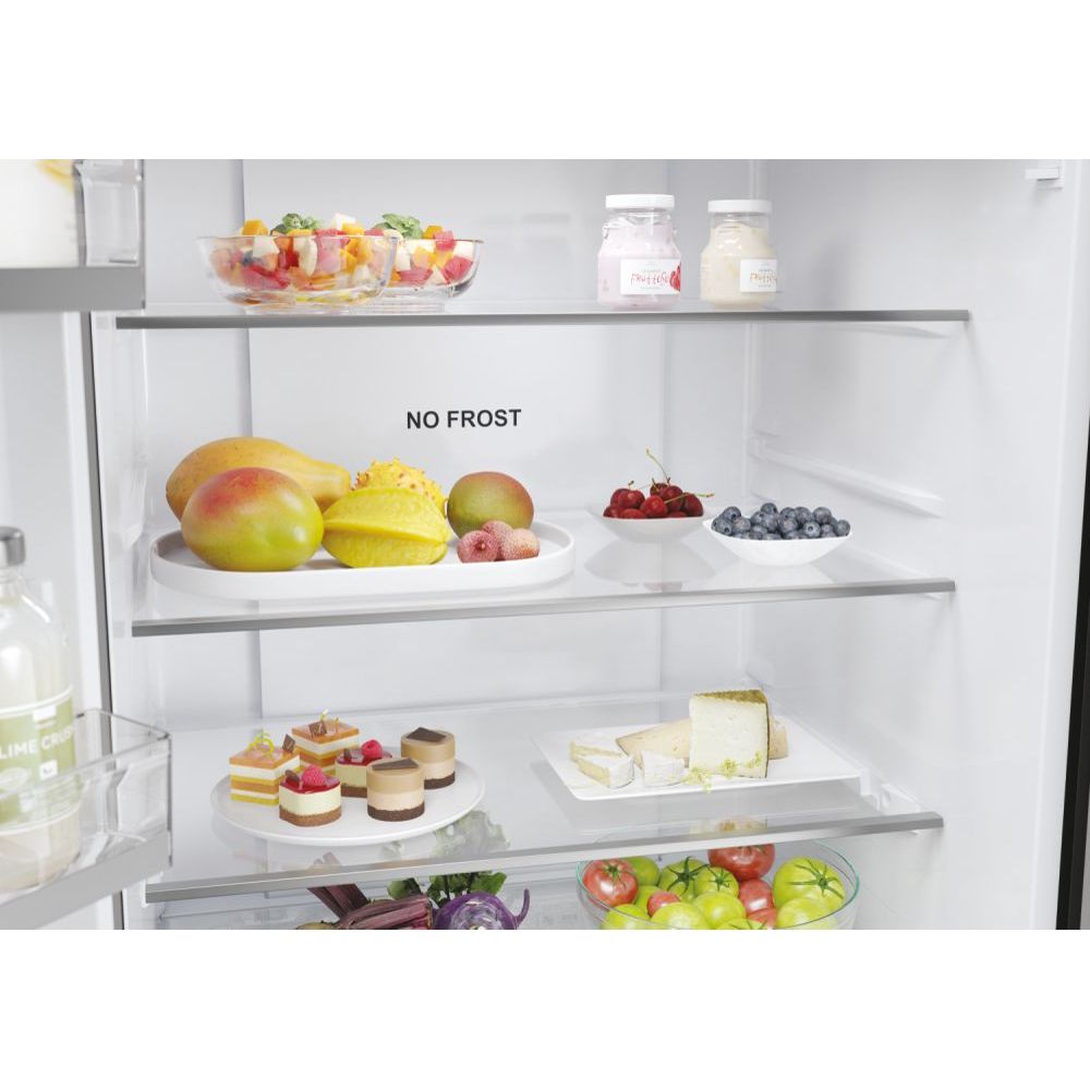 Haier FD 70 Series 5 444L No Frost Multi Door Freestanding Fridge Freezer - Platinum Inox | HFR5719EWMP from Haier - DID Electrical