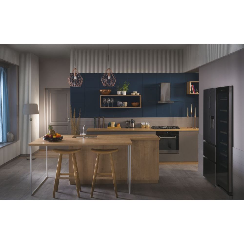 Haier FD 70 Series 5 444L No Frost Multi Door Freestanding Fridge Freezer - Platinum Inox | HFR5719EWMP from Haier - DID Electrical