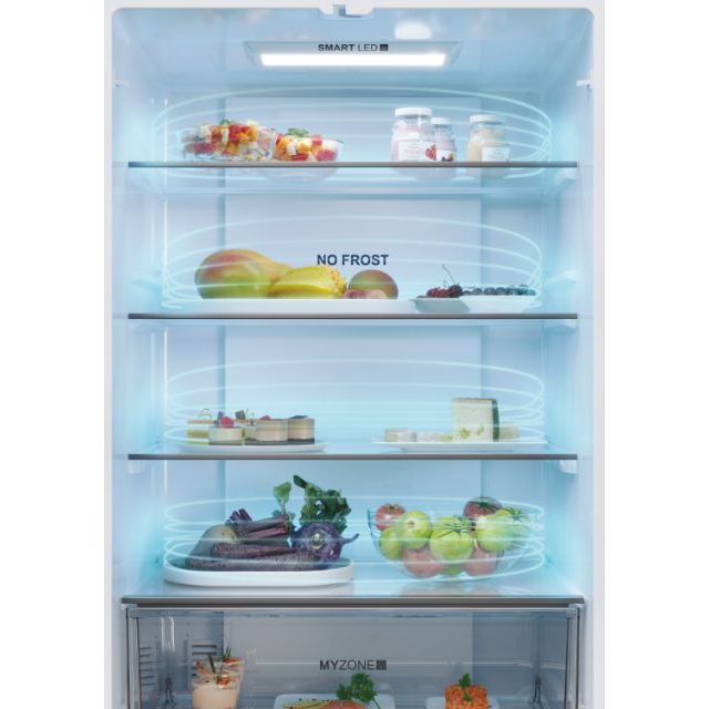 Haier FD 70 Series 5 444L No Frost Multi Door Freestanding Fridge Freezer - Platinum Inox | HFR5719EWMP from Haier - DID Electrical