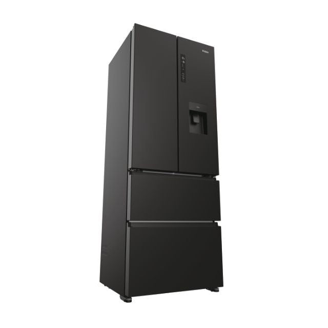 Haier FD 70 Series 5 444L No Frost Freestanding Fridge Freezer - Slate Black | HFR5719EWPB from Haier - DID Electrical