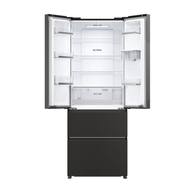 Haier FD 70 Series 5 444L No Frost Freestanding Fridge Freezer - Slate Black | HFR5719EWPB from Haier - DID Electrical