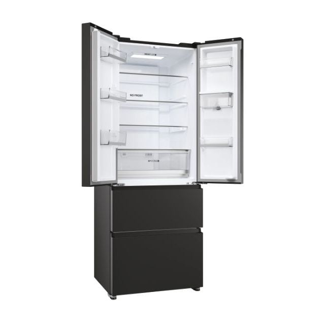 Haier FD 70 Series 5 444L No Frost Freestanding Fridge Freezer - Slate Black | HFR5719EWPB from Haier - DID Electrical