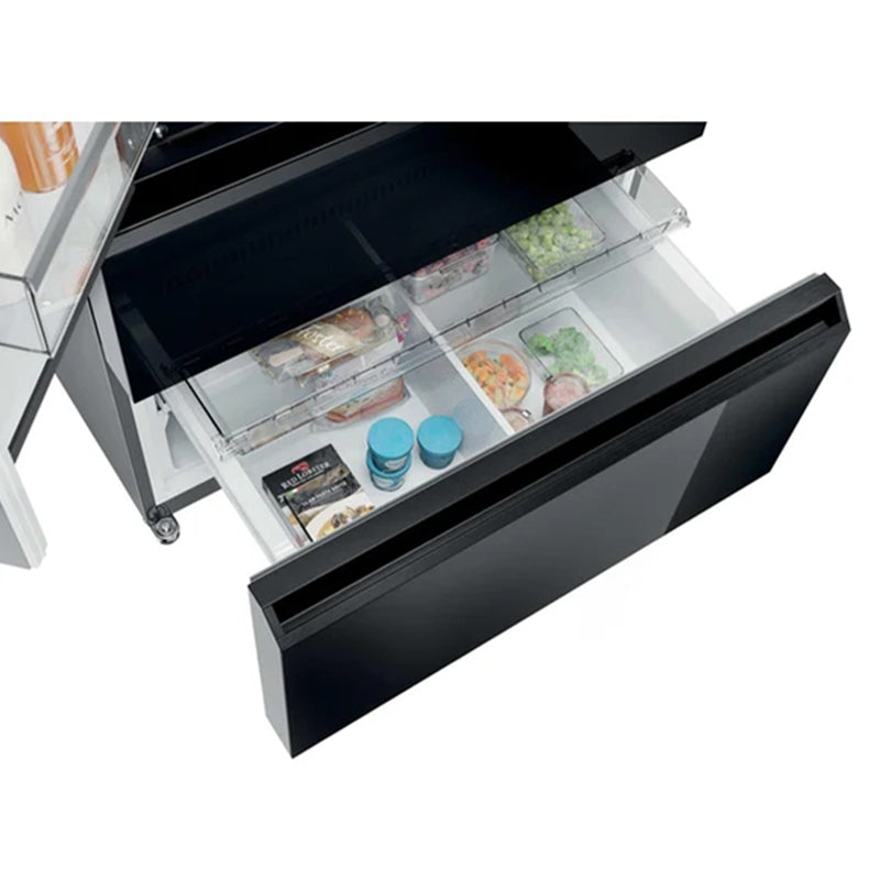 Haier FD 90 Series 7 703L Freestanding French Door Fridge Freezer - Glass Inox | HFR79F19DFGB from Haier - DID Electrical