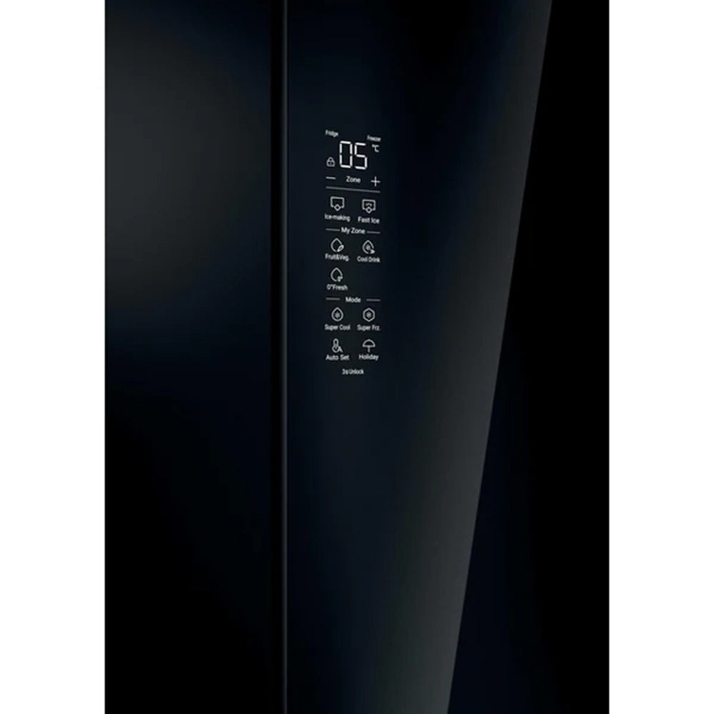 Haier FD 90 Series 7 703L Freestanding French Door Fridge Freezer - Glass Inox | HFR79F19DFGB from Haier - DID Electrical