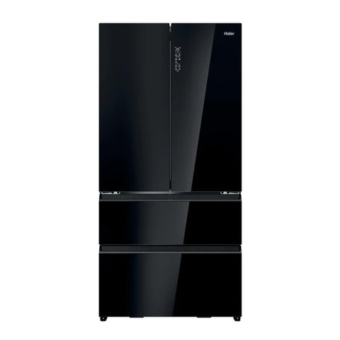 Haier FD 90 Series 7 703L Freestanding French Door Fridge Freezer - Glass Inox | HFR79F19DFGB