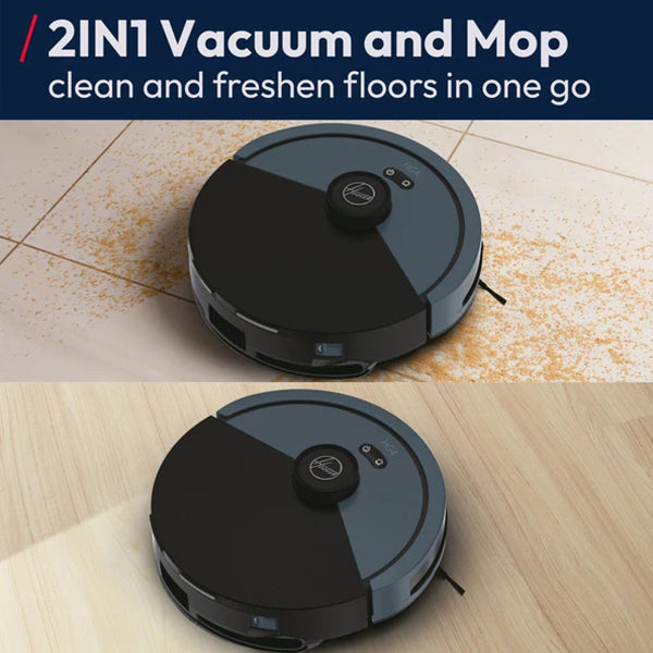 Hoover Hydro Robot Vacuum Cleaner and Mop - Metallic Harbor Blue | HG430H from Hoover - DID Electrical