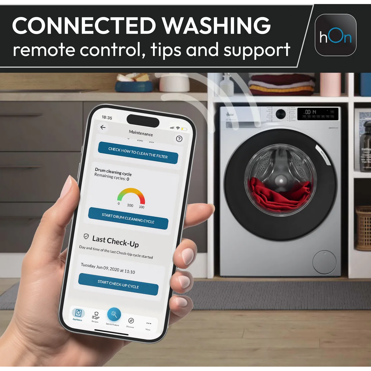 Hoover Pro Wash Series 1 8KG 1400RPM Freestanding Washing Machine - White | HGD 48SB6-80 from Hoover - DID Electrical
