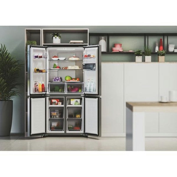 Hoover 463L Freestanding American Fridge Freezer - Gentle Silver | HHCR3818EWPL from Hoover - DID Electrical