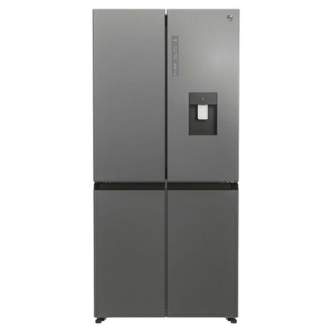 Hoover 463L Freestanding American Fridge Freezer - Gentle Silver | HHCR3818EWPL