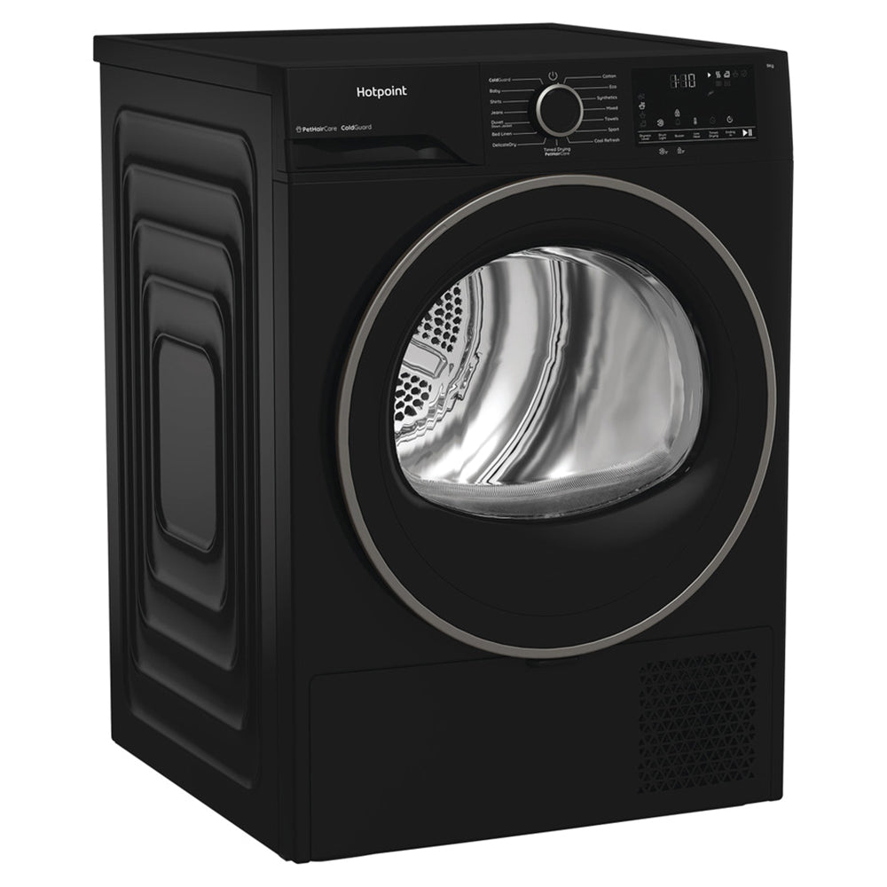 Hotpoint 9KG Freestanding Heat Pump Tumble Dryer - Black | HHDD90BBIRE from Hotpoint - DID Electrical