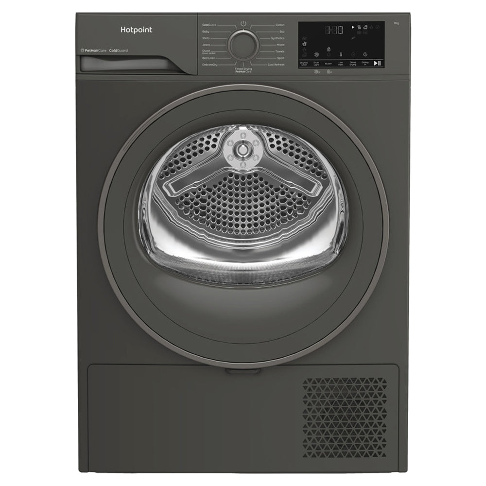 Hotpoint 9KG Freestanding Heat Pump Tumble Dryer - Dark Grey | HHDD90GGIRE from Hotpoint - DID Electrical