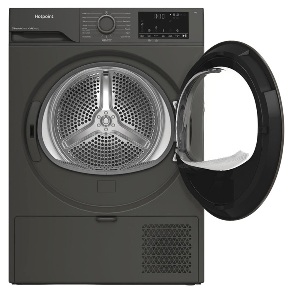 Hotpoint 9KG Freestanding Heat Pump Tumble Dryer - Dark Grey | HHDD90GGIRE from Hotpoint - DID Electrical