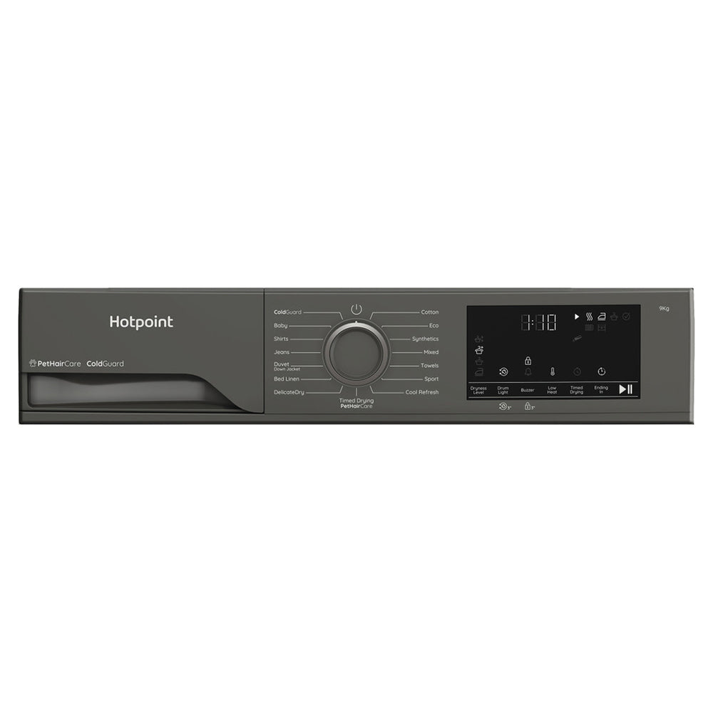 Hotpoint 9KG Freestanding Heat Pump Tumble Dryer - Dark Grey | HHDD90GGIRE from Hotpoint - DID Electrical