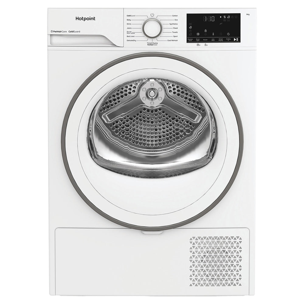 Hotpoint 9KG Freestanding Heat Pump Tumble Dryer - White | HHDD90WWIRE from Hotpoint - DID Electrical