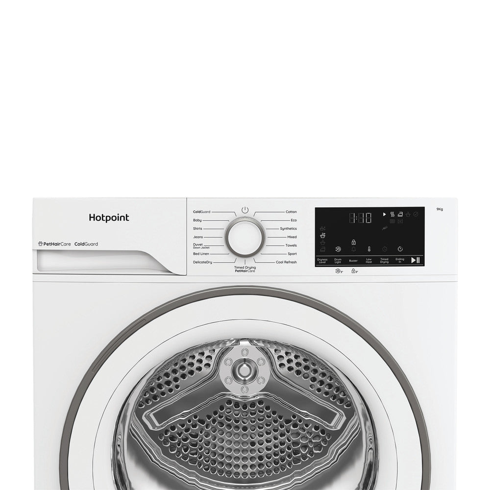 Hotpoint 9KG Freestanding Heat Pump Tumble Dryer - White | HHDD90WWIRE from Hotpoint - DID Electrical