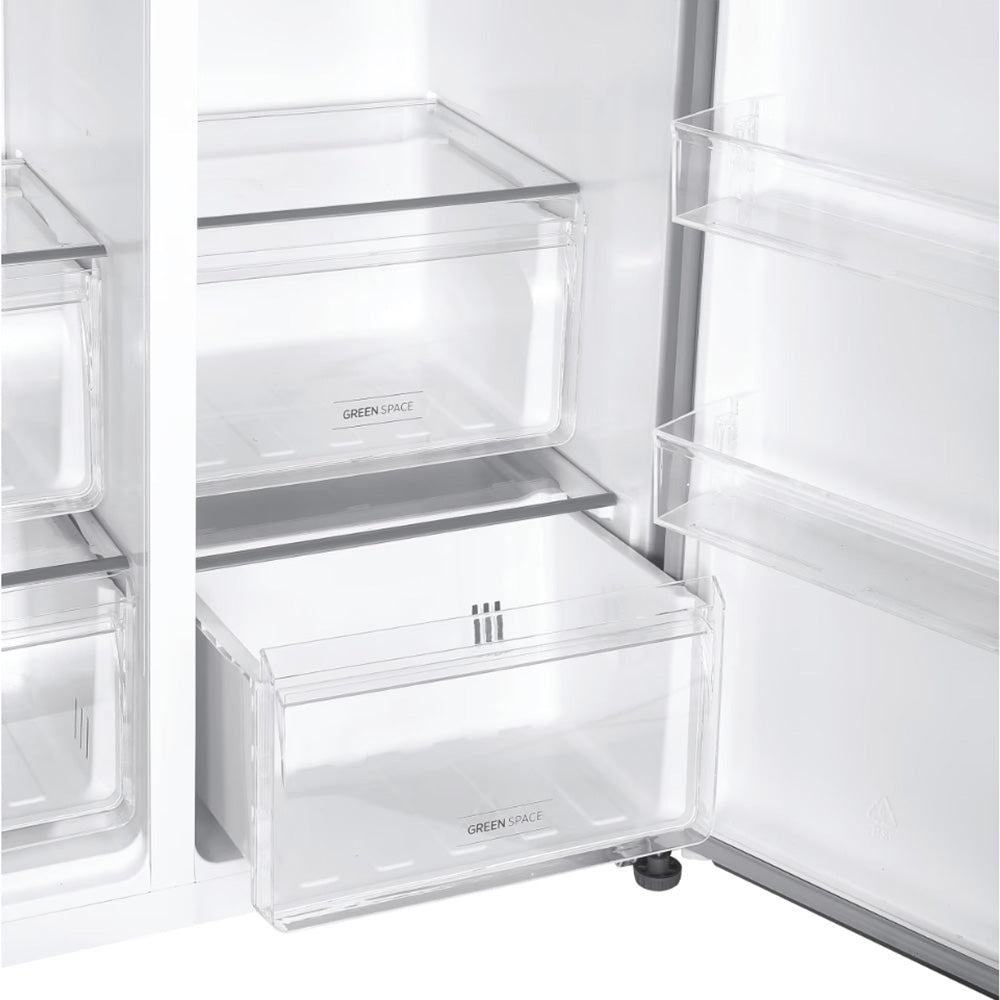 Hoover H-Fridge 500 Maxi 521L Frost Free American Freestanding Fridge Freezer - Inox | HHSBSO-6174XK-1 from Hoover - DID Electrical