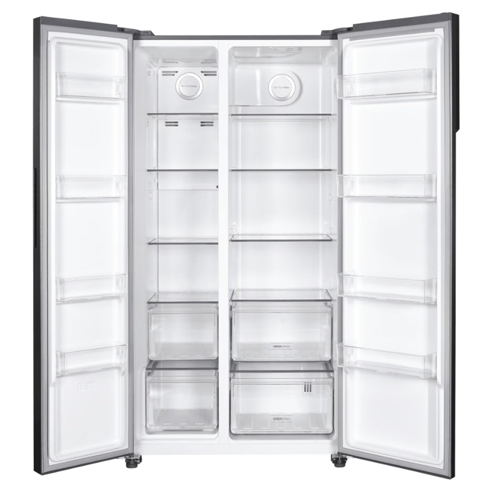 Hoover H-Fridge 500 Maxi 521L Frost Free American Freestanding Fridge Freezer - Inox | HHSBSO-6174XK-1 from Hoover - DID Electrical