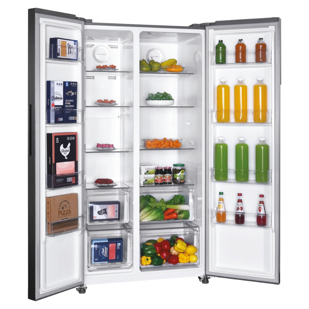 Hoover H-Fridge 500 Maxi 521L Frost Free American Freestanding Fridge Freezer - Inox | HHSBSO-6174XK-1 from Hoover - DID Electrical