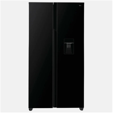 Hoover H-Fridge 500 Maxi 532L Frost Free Freestanding American Fridge Freezer - Black | HHSBSO6174BWDK-1