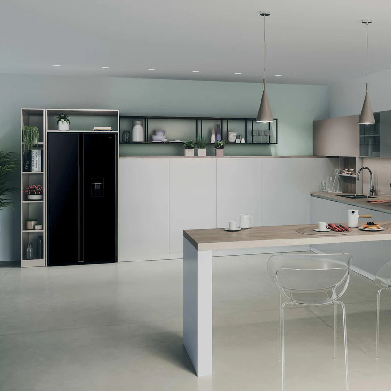 Hoover H-Fridge 500 Maxi 532L Frost Free Freestanding American Fridge Freezer - Black | HHSBSO6174BWDK-1 from Hoover - DID Electrical