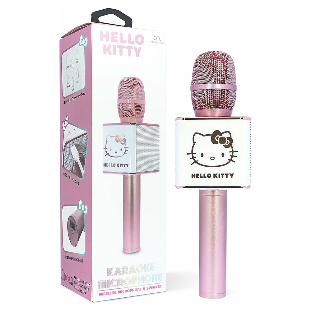 OTL Hello Kitty 4-in-1 Karaoke Microphone - Pink | HK0950 from OTL - DID Electrical