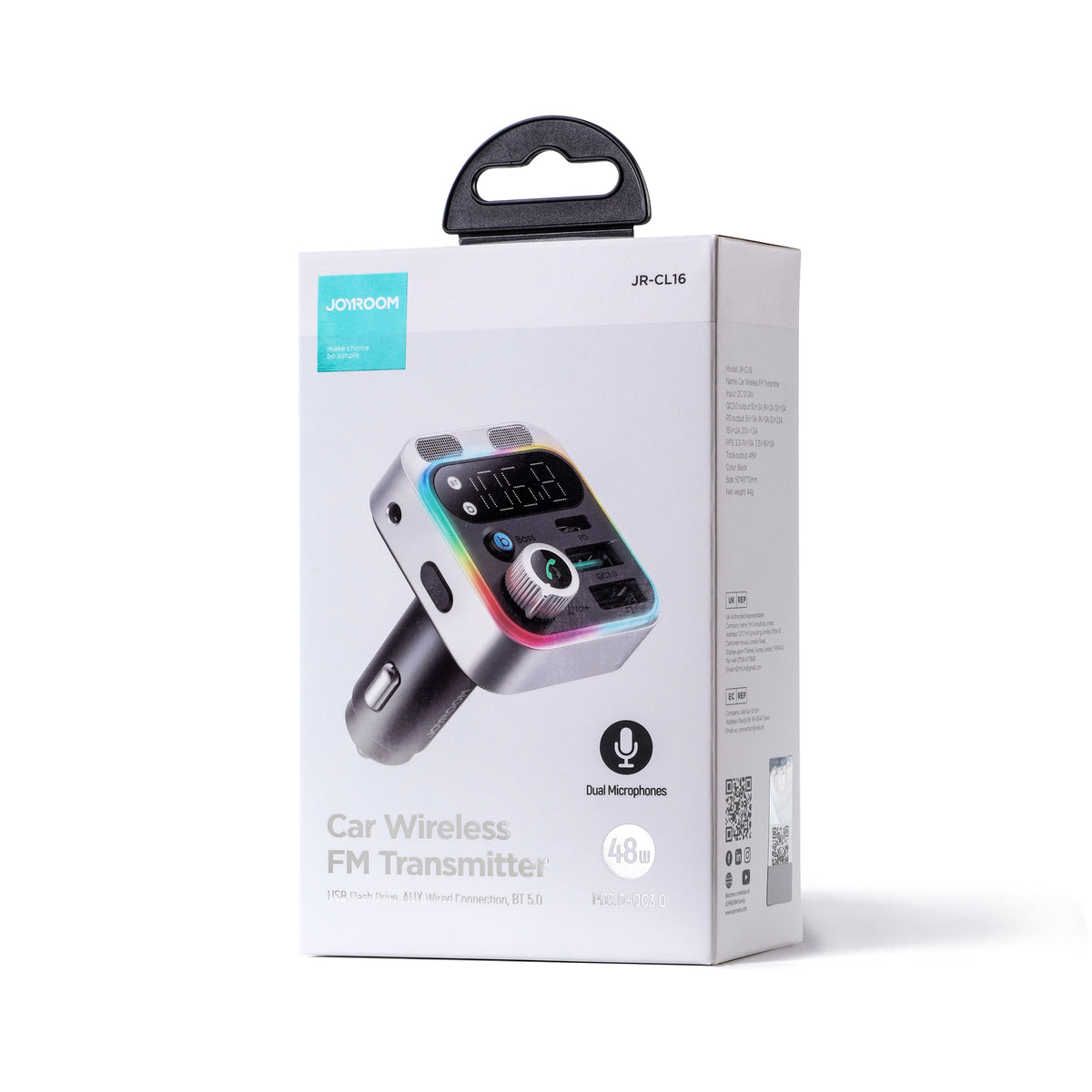 Joyroom 48W Car Wireless FM Transmitter | HL-CL16 from Joyroom - DID Electrical