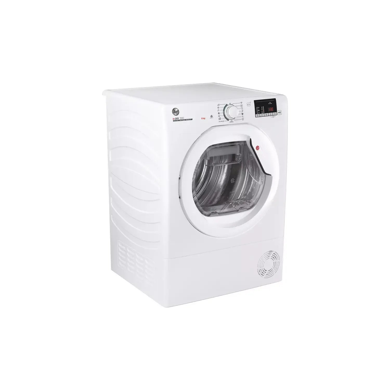 Hoover H-DRY 300 8KG Freestanding Heat Pump Tumble Dryer - White | HLE H8A2DE-80 from Hoover - DID Electrical ()