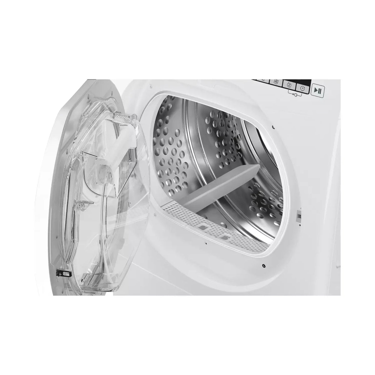 Hoover H-DRY 300 8KG Freestanding Heat Pump Tumble Dryer - White | HLE H8A2DE-80 from Hoover - DID Electrical