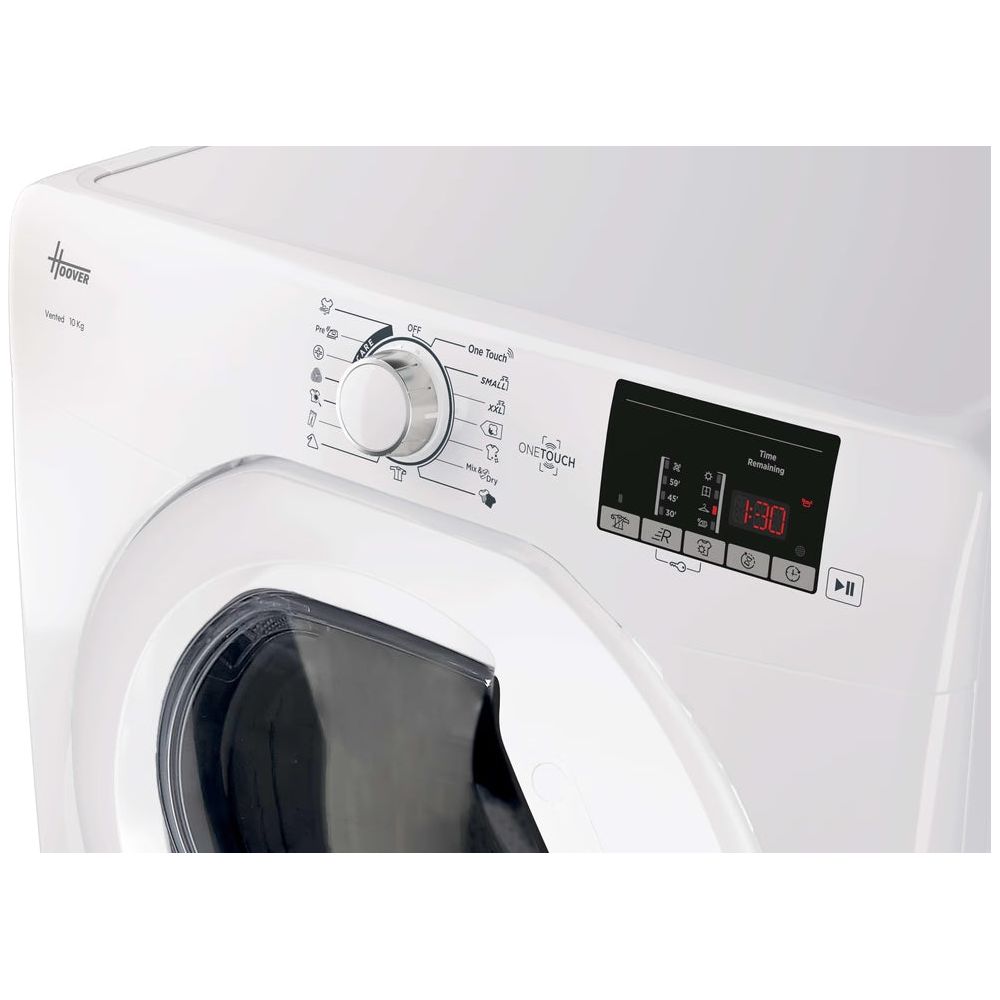 Hoover H-DRY 300 Lite 10KG Freestanding Vented Tumble Dryer - White | HLE V10DG-80 from Hoover - DID Electrical