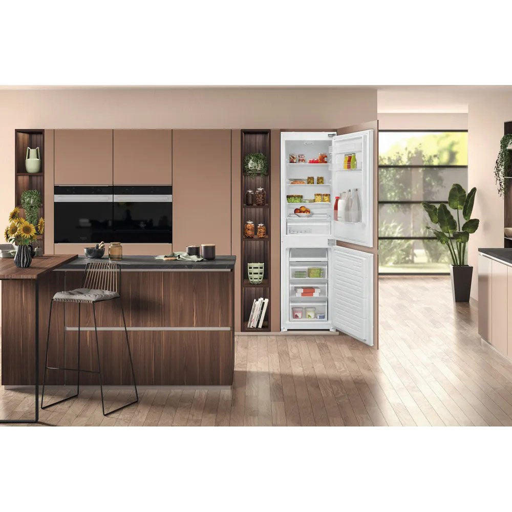 Hotpoint 192L Low Frost Integrated Fridge Freezer - White | HMCB 50502 UK from Hotpoint - DID Electrical