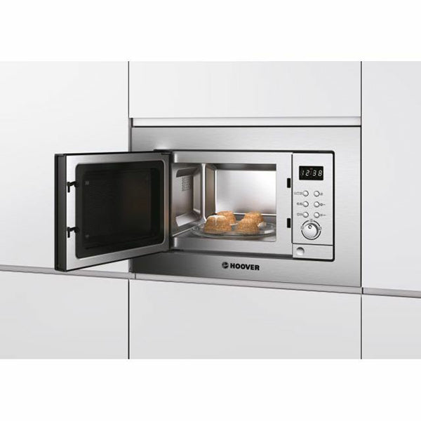 Hoover 17L Integrated Microwave Oven with Grill - Stainless Steel | HMG171X-80 from Hoover - DID Electrical