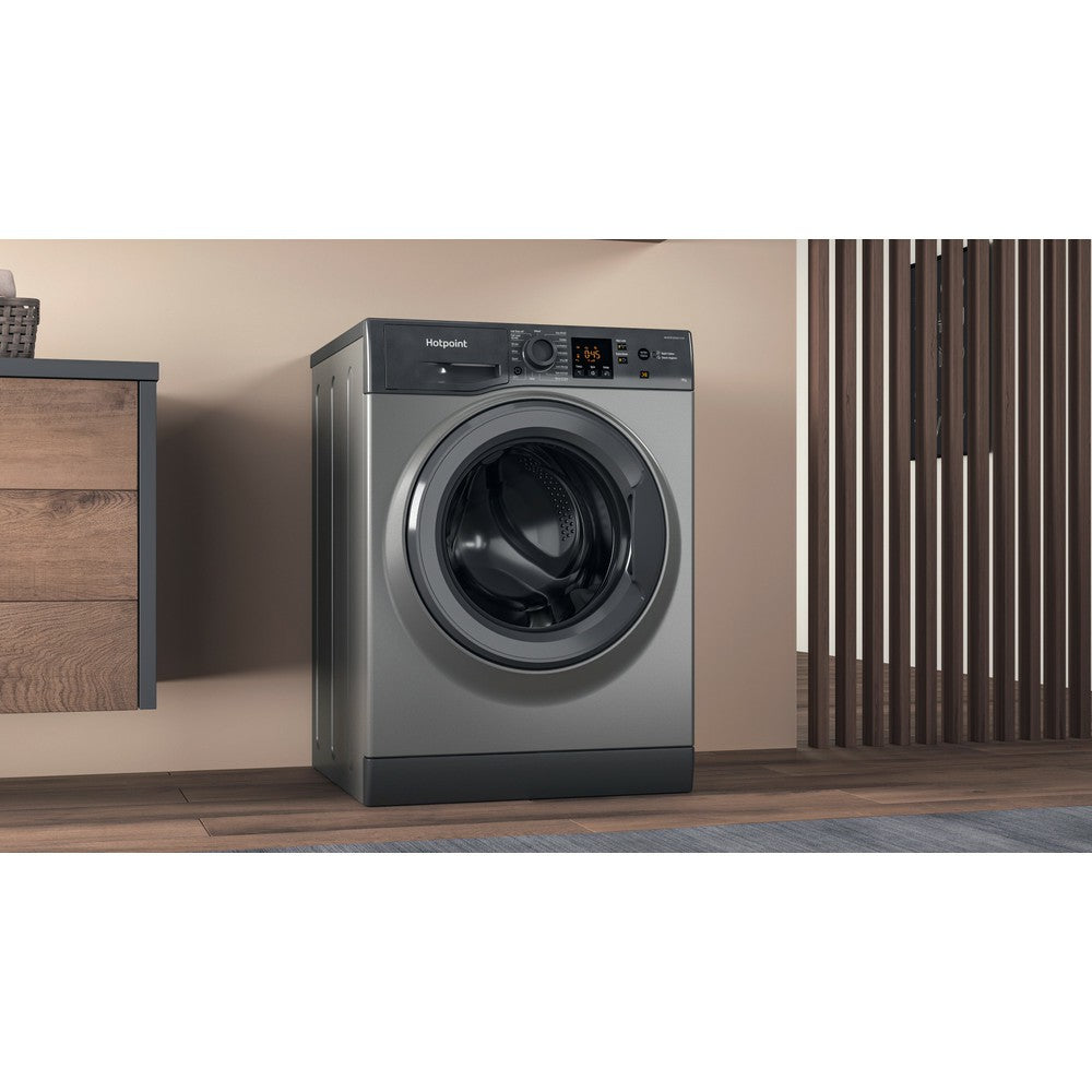 Hotpoint 9KG 1400RPM Freestanding Washing Machine - Graphite | HNR9W64GGIRE from Hotpoint - DID Electrical